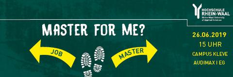 Master for me? – Informationsnachmittag an der Hochschule Rhein-Waal
