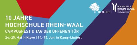 Zehn Jahre Hochschule Rhein-Waal mit Campusfest und Tag der offenen Tür