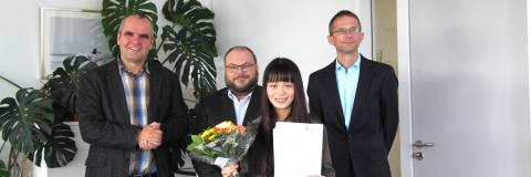 Doppelabschluss der Hochschule Rhein-Waal und der chinesischen Donghua University (PM)
