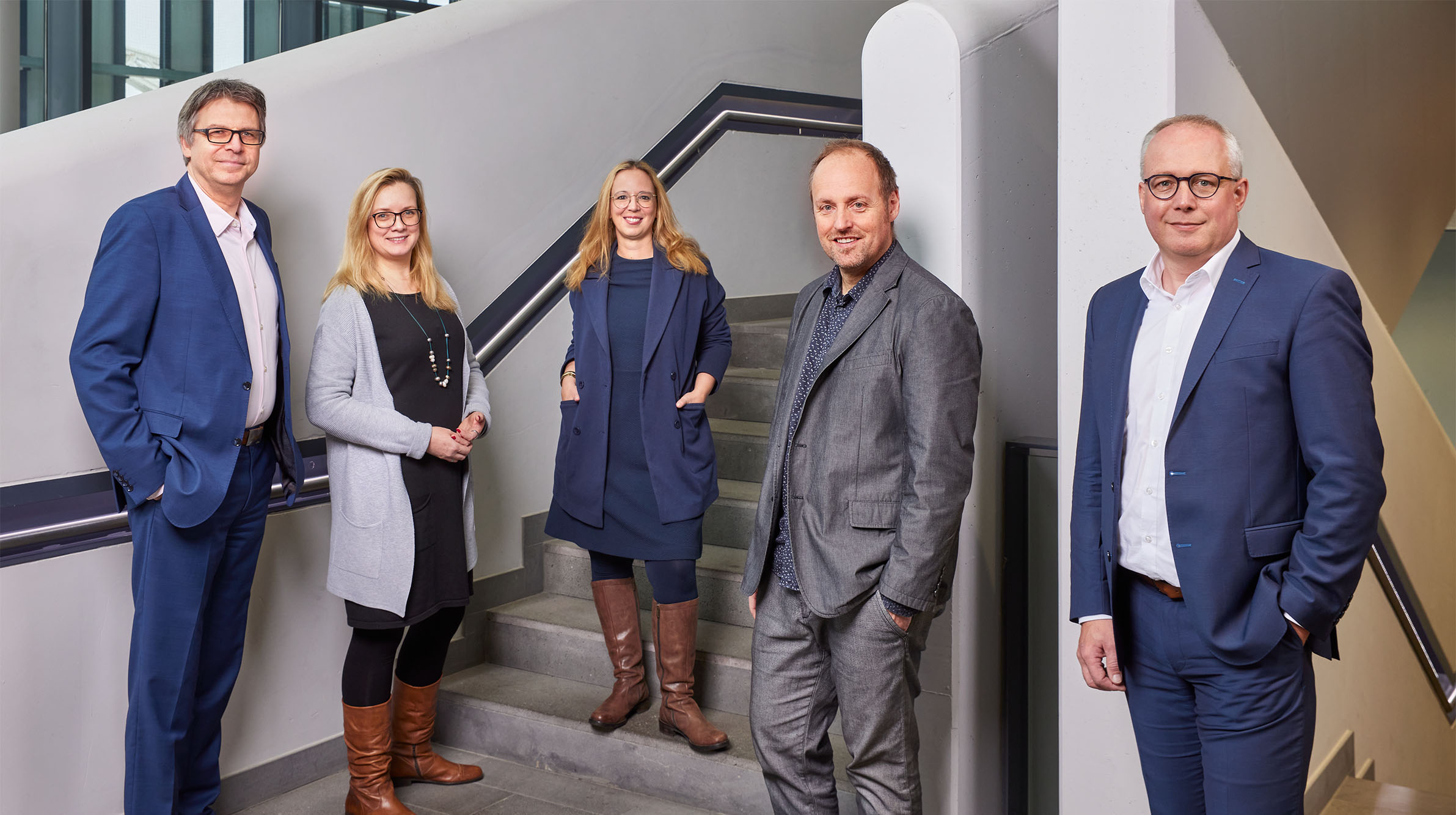 Präsidium der HSRW – Präsident, VP3, Kanzlerin, VP1 und VP2