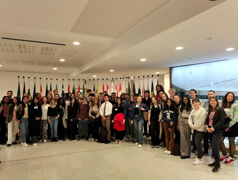 Gruppenbild Studierender in der Europäischen Kommission