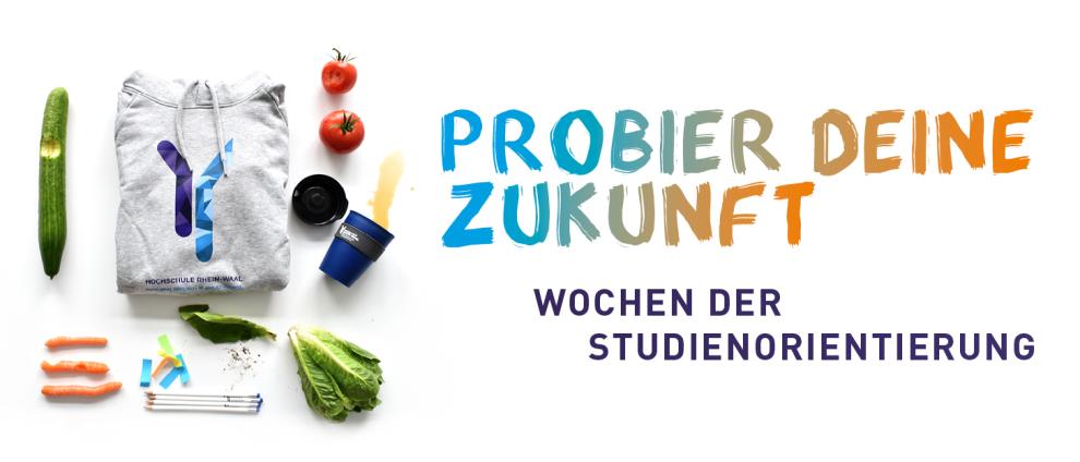 Probier deine Zukunft. Grafik zu Wochen der Studienorientierung.