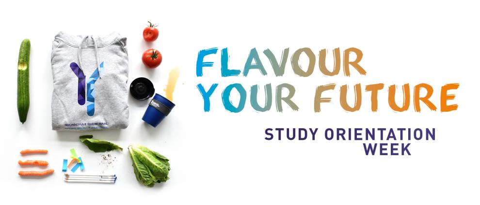Flavor your future. Grafik zu Wochen der Studienorientierung.