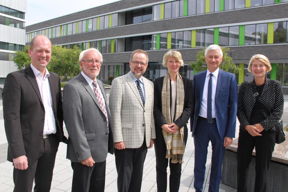 Landrat Dr. Ansgar Müller und Landrat Wolfgang Spreen zu Besuch auf dem Campus Kamp-Lintfort der Hochschule Rhein-Waal