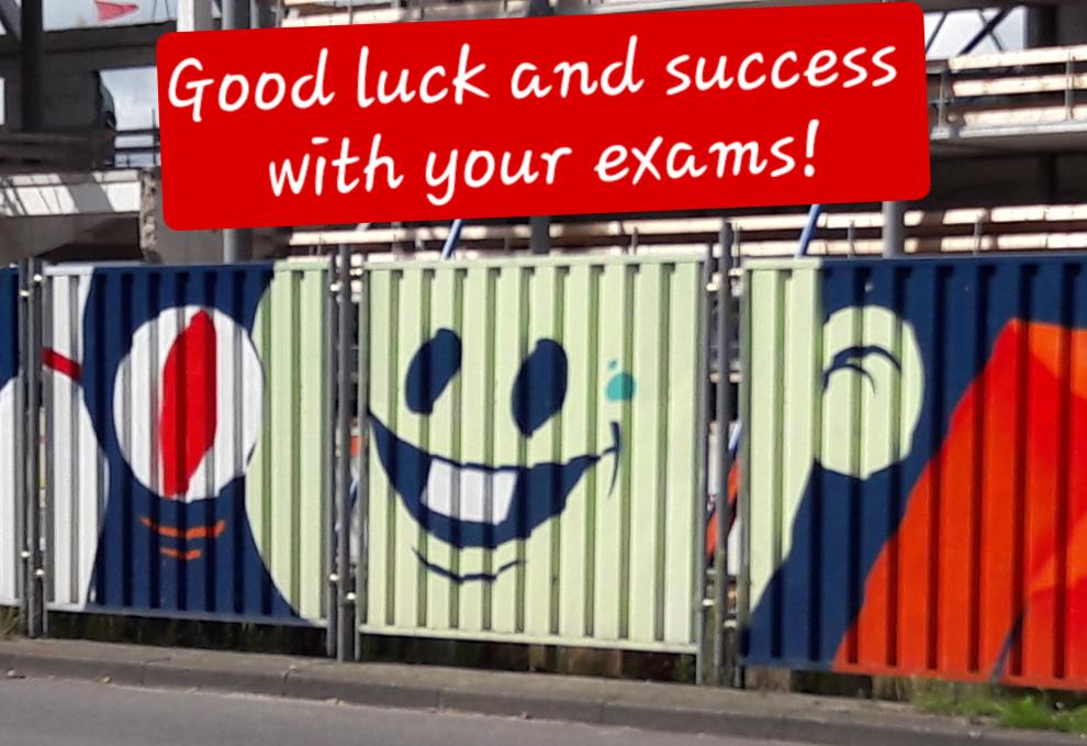 good luck for exams message