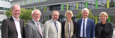 Landrat Dr. Ansgar Müller und Landrat Wolfgang Spreen zu Besuch auf dem Campus Kamp-Lintfort der Hochschule Rhein-Waal