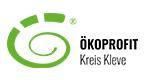 grünes, kreisartiges Logo des Ökoprofit im Kreis Kleve